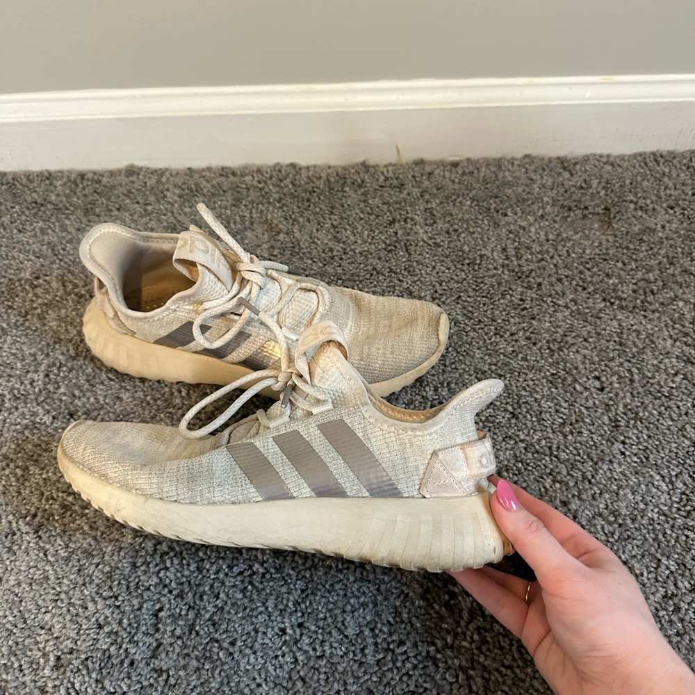 Adidas Cream Running Shoes